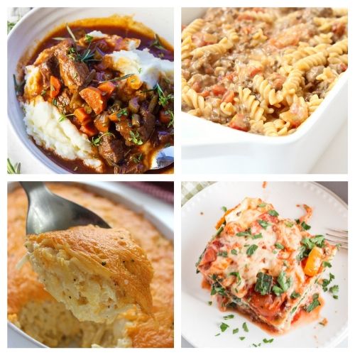 20 Winter Dinner Recipes- All of these delicious winter comfort food recipes are perfect for cold weather! They're warm, hearty, delicious, and sure to be a hit with your family! | cold weather food, hearty soups, stew recipes, casserole dinner ideas, #comfortFood #recipe #food #casserole #ACultivatedNest