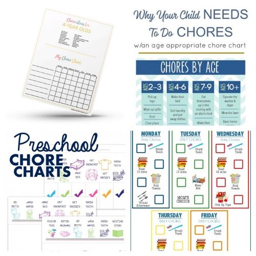 16 Fun Chore Charts for Preschool Kids- If you want to motivate your child to contribute and become responsible these 16 fun preschool chore charts are an easy way to do it! | #choreCharts #kidsChores #choreChartsForKids #chores #ACultivatedNest