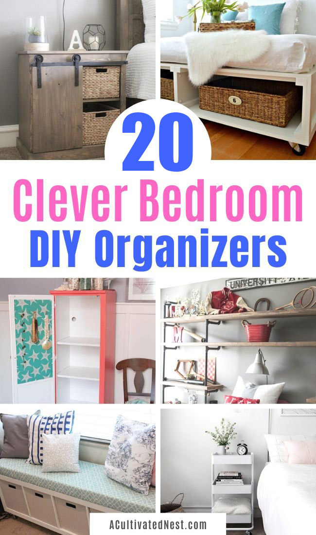 25 DIY Bedroom Storage Ideas to Keep You Organized