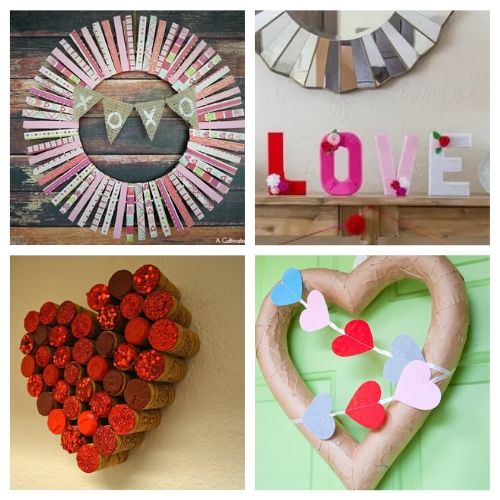 20 Easy DIY Valentine's Day Wreaths- A Cultivated Nest