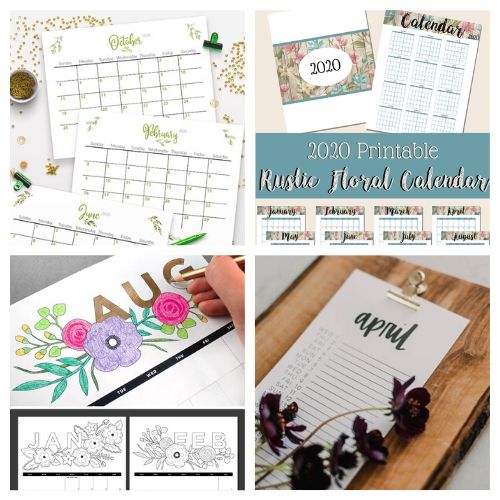 20 Free 2020 Calendar Printables- If you need a new calendar for 2020, you have to check out these 20 free printable 2020 calendars! There are so many fun and pretty designs to choose from! | #freePrintables #printableCalendar #printable #freePrintable #ACultivatedNest