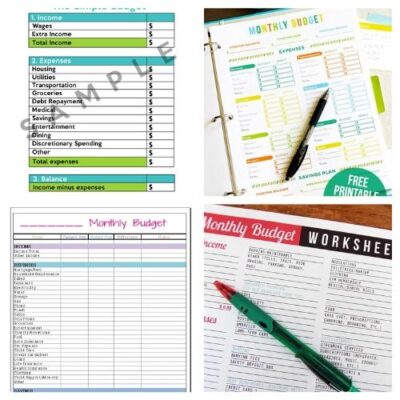 20 Free Printable Budget Templates- A Cultivated Nest