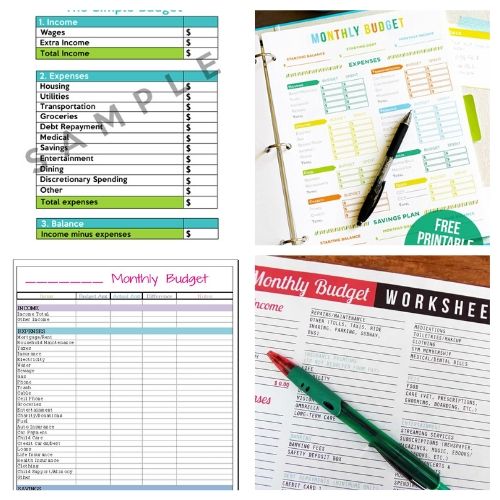 20 Free Budget Template Printables- If you want to get your finances organized and start working toward financial freedom, then you need to check out these free printable budget templates! | budgeting printables, budget binder printable, family finance planner printable, #freePrintables #freePrintable #budgeting #budget #ACultivatedNest