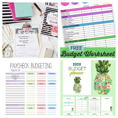 20 Free Budgeting Template Printables- If you want to get your finances organized and start working toward financial freedom, then you need to check out these free printable budget templates! | budgeting printables, budget binder printable, family finance planner printable, #freePrintables #freePrintable #budgeting #budget #ACultivatedNest