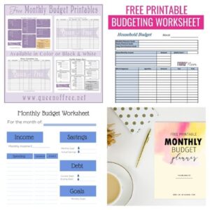 20 Free Printable Budget Templates- A Cultivated Nest