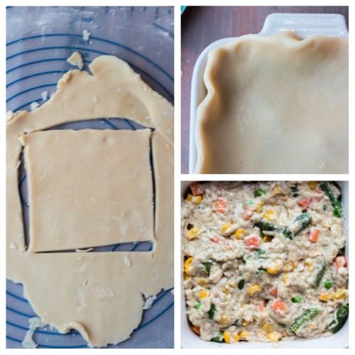 Homemade Chicken Pot Pie Recipe- Enjoy a helping of this delicious homemade chicken pot pie after a long day. It's super flavorful and packed with chicken and veggies inside of a flaky golden crust! | what to make with leftover chicken, #recipe #homemade #chicken #dinnerRecipe #ACultivatedNest