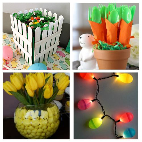 20 Easter Dollar Store Decor Ideas- All of these adorable dollar store Easter DIY decor ideas are great for getting your home ready for spring! They're easy, plus budget-friendly! | #Easter #DIY #dollarStoreCraft #EasterDecor #ACultivatedNest