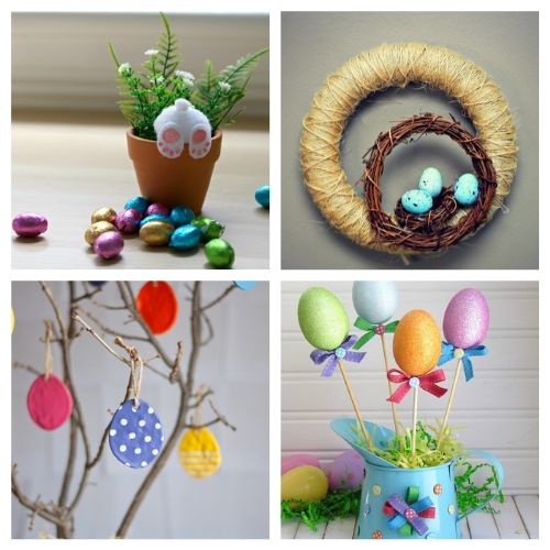 20 Dollar Store Easter Craft Ideas- All of these adorable dollar store Easter DIY decor ideas are great for getting your home ready for spring! They're easy, plus budget-friendly! | #Easter #DIY #dollarStoreCraft #EasterDecor #ACultivatedNest