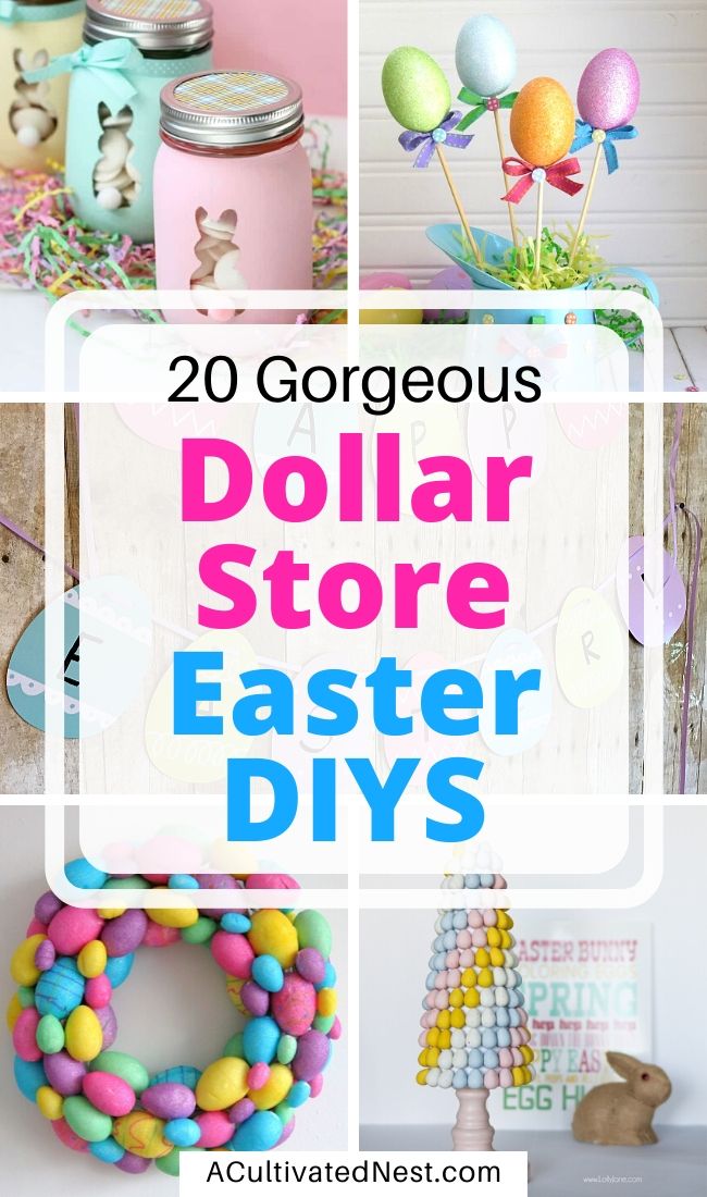 20 Dollar Store Easter DIY Decor Ideas 