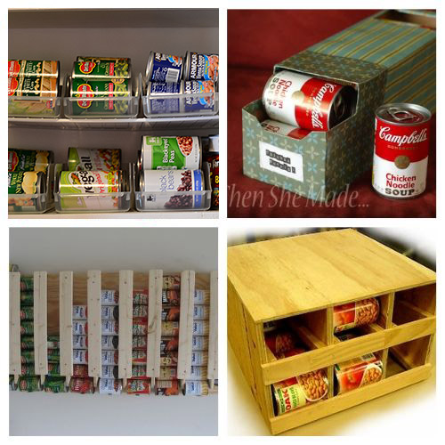 Pantry Ideas - DIY Canned Food Storage - Shanty 2 Chic