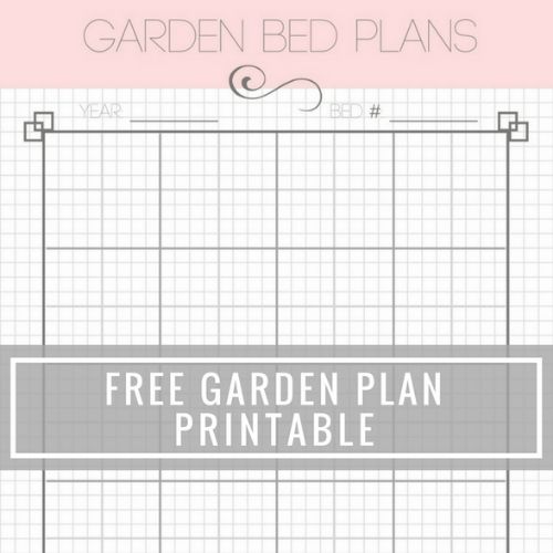 printable garden planner template