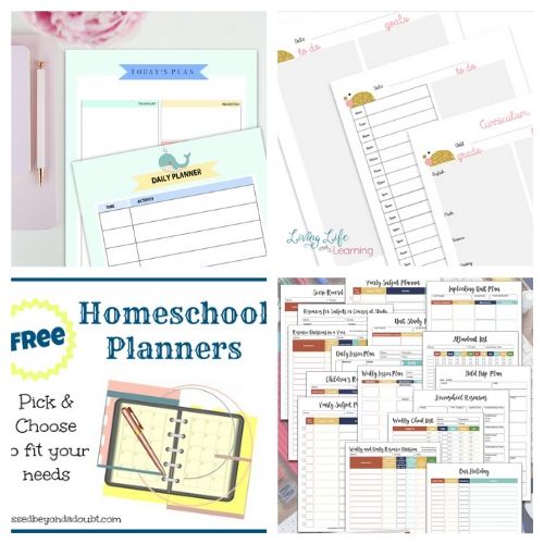 20 Homeschool Planner Free Printables- These free printable homeschool planners are a wonderful way to get organized and prepared. They're perfect for homeschooling on a budget! | #freePrintable #freePrintable #homeschooling #homeschoolPlanner #ACultivatedNest