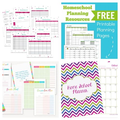 20 Free Homeschool Planner Printables- These free printable homeschool planners are a wonderful way to get organized and prepared. They're perfect for homeschooling on a budget! | #freePrintable #freePrintable #homeschooling #homeschoolPlanner #ACultivatedNest