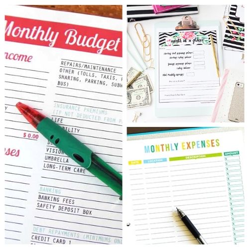 Free Printable Budget Worksheets - Freebie FInding Mom