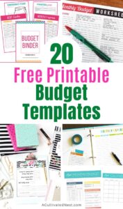 10 Free Budgeting Printables Inspired by Dave Ramsey- A Cultivated Nest