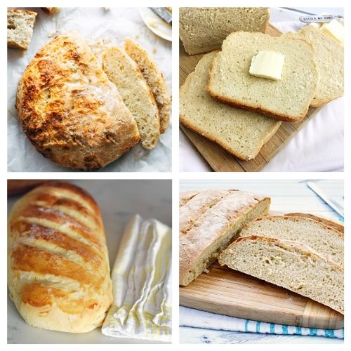 20 Delicious Recipes for Homemade Bread from Scratch- These delicious homemade bread recipes are so easy to make and will win over a crowd in minutes. Bake them for any occasion and enjoy with a smile! | baked goods, baking recipes, homemade sandwich bread, homemade dessert bread, #homemade #bread #baking #recipe #ACultivatedNest