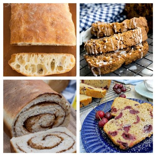 20 Easy Homemade Breads: Sandwich Breads + Dessert Breads- These delicious homemade bread recipes are so easy to make and will win over a crowd in minutes. Bake them for any occasion and enjoy with a smile! | baked goods, baking recipes, homemade sandwich bread, homemade dessert bread, #homemade #bread #baking #recipe #ACultivatedNest