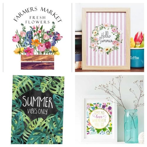 20 Summer Wall Art Free Printables- Use these free summer wall art printables to add some summer style to your home's decor on a budget! These adorable free printables are just what you need! | #freePrintables #printables #summer #wallArt #ACultivatedNest