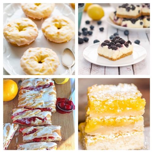 20 Incredible Lemon Baked Goods- When you sink your teeth into these incredible lemon dessert recipes you will be amazed! The flavors are so deliciously bright and refreshing! | summer lemon recipes, citrus recipes, citrus desserts, #lemon #recipe #dessert #dessertRecipe #ACultivatedNest