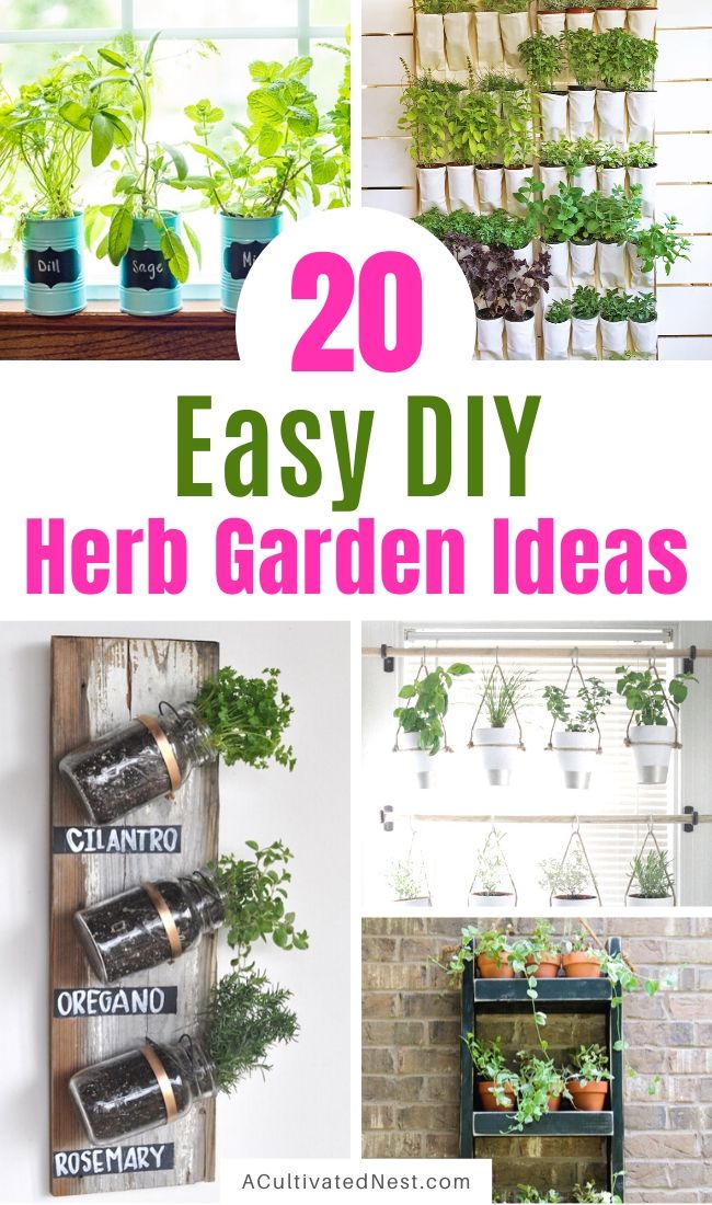 20 Easy DIY Herb Garden Ideas