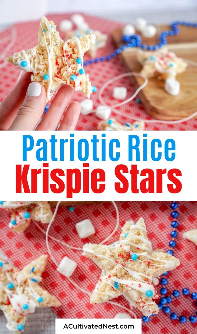 Patriotic Rice Krispie Treat Stars