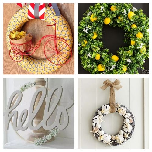 20 Beautiful Summer DIY Wreaths- Learn how to make these beautiful DIY summer wreaths! They are all gorgeous and a great way to add some summery style to your space! | #diyWreaths #wreaths #DIY #summerDecor #ACultivatedNest