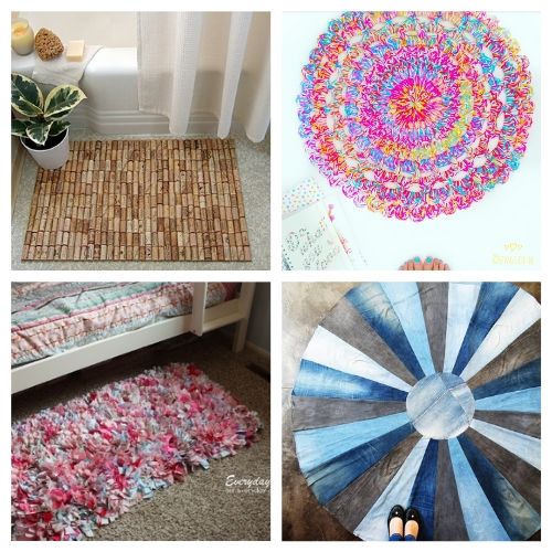 20 Charming DIY Rug Projects- When you see this collection of charming DIY rugs, you are sure to fall in love. They are all beautiful, and so easy to make! | homemade rugs, how to make a rug, #diy #diyProject #rugs #decor #ACultivatedNest