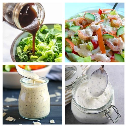 How to Make Your Own Salad Dressings- Making your own salad dressing is an easy way to add healthy flavor to your favorite salads! For inspiration, check out these drool-worthy homemade salad dressings! | DIY salad dressing, #homemadeSaladDressing #diySaladDressing #recipe #homemade #ACultivatedNest