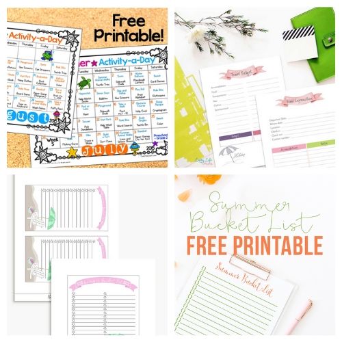 20 Free Printable Planners for Summer- Plan for the best summer ever with this list of free printable summer planners! Use them to organize your days so you'll have plenty of time for summer fun! | #planner #freePrintable #summer #freePrintables #ACultivatedNest