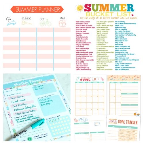 20 Free Printable Family Summer Planners- Plan for the best summer ever with this list of free printable summer planners! Use them to organize your days so you'll have plenty of time for summer fun! | #planner #freePrintable #summer #freePrintables #ACultivatedNest