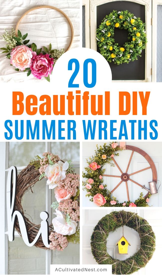 20 Beautiful DIY Summer Wreaths