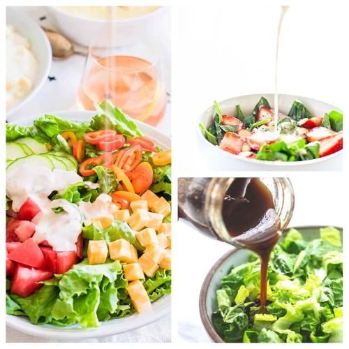 20 Drool-Worthy Homemade Salad Dressings- Making your own salad dressing is an easy way to add healthy flavor to your favorite salads! For inspiration, check out these drool-worthy homemade salad dressings! | DIY salad dressing, #homemadeSaladDressing #diySaladDressing #recipe #homemade #ACultivatedNest