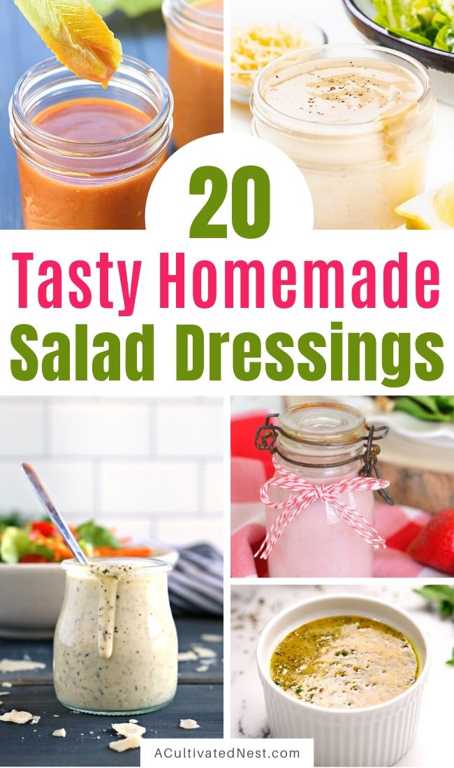 20 Drool-Worthy Homemade Salad Dressings