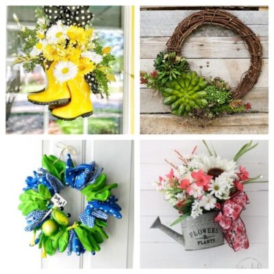 20 Lovely DIY Summer Garden Wreaths- A Cultivated Nest