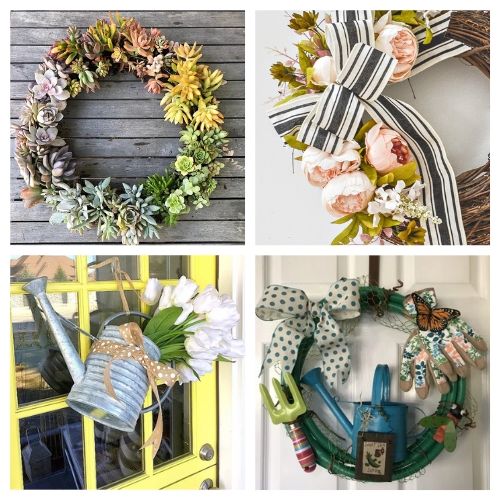 20 Lovely Summer Garden Wreath DIY Projects- These DIY summer garden wreaths are lovely and will be so inviting and welcoming! Make them as homemade gifts or keep them for yourself! | #diy #wreaths #diyWreaths #crafts #ACultivatedNest