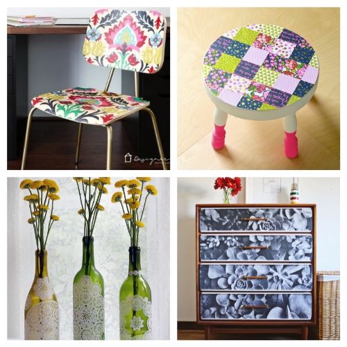 20 Creative Decoupage DIY Decor Projects- Get ready to make some gorgeous DIY decor with these creative decoupage DIY projects. These Mod Podge DIYs will help make your old decor beautiful! | #DIY #modPodge #diyProject #decoupage #ACultivatedNest