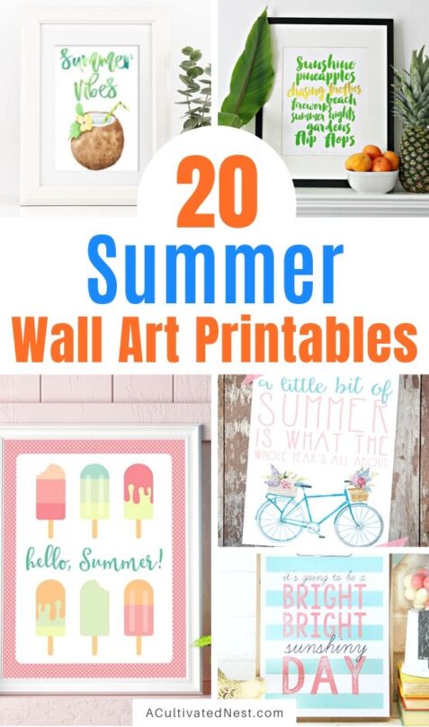 20 Free Summer Wall Art Printables- A Cultivated Nest