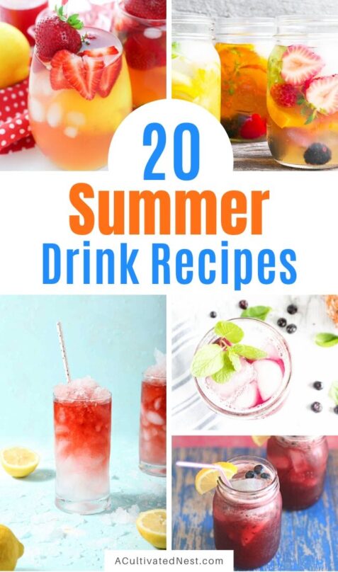 20 Refreshing Summer Drink Recipes- A Cultivated Nest