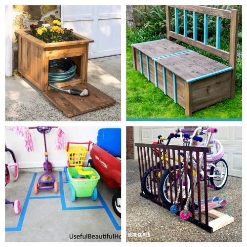 20 Creative Backyard Organization Solutions- Get everything in order with these creative backyard organizing ideas! You can get your yard neat and tidy with these storage tips and hacks! | #organizingTips #organization #backyard #organize #ACultivatedNest