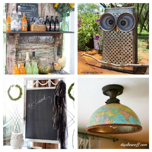 20 Creative Recycled DIY Decor Ideas- These creative upcycled DIY decor ideas are a blast to make, and are a great way to repurpose items you'd throw out! | repurposed decor projects, #upcycle #repurpose #reuse #diyProject #ACultivatedNest