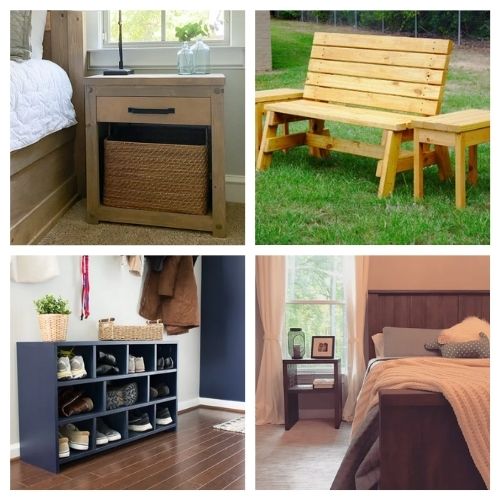 20 Magnificent Wood Furniture DIY Ideas- These 20 magnificent DIY wood furniture ideas will help you update your home's décor on a budget! There are so many great ideas to try! | #DIY #diyProjects #diyFurniture #diyDecor #ACultivatedNest