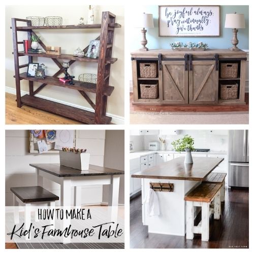 20 Wood Furniture DIY Décor Ideas- These 20 magnificent DIY wood furniture ideas will help you update your home's décor on a budget! There are so many great ideas to try! | #DIY #diyProjects #diyFurniture #diyDecor #ACultivatedNest