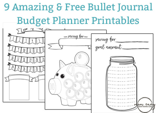 Savings Goal Planner Printable Coloring Page- A Cultivated Nest