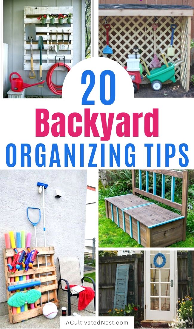 20 Creative Backyard Organizing Ideas