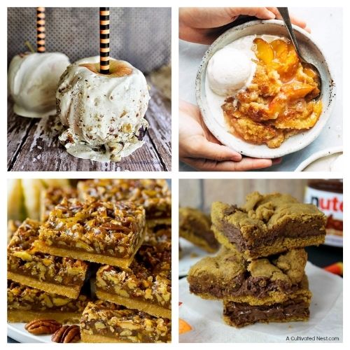 20 Delicious Desserts to Make This Fall- These drool-worthy festive fall dessert recipes will complete your dessert table and please your taste buds. They all taste delicious, and are easy to make! | fall pumpkin dessert recipes, fall food, #recipe #dessertRecipe #fallRecipe #fallDessert #ACultivatedNest