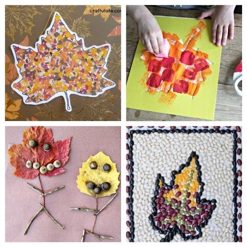 20 Creative Autumn Leaf Crafts for Kids- These creative fall leaf kids crafts are great for kids of all ages! You just need some basic supplies and can begin making memories! | #crafts #kidsCrafts #fallCrafts #kidsActivities #ACultivatedNest