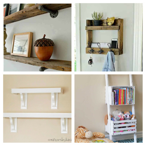 16 DIY Shelving Organization Solutions- If you want to make your home neat and tidy, you ned the right shelving! Here are 12 DIY shelves to get you organized! | #homeOrganization #organizingTips #DIY #shelves #ACultivatedNest