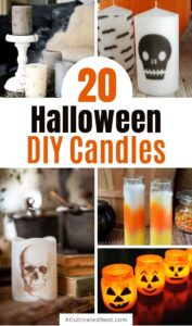 20 Spooky DIY Halloween Candles- A Cultivated Nest