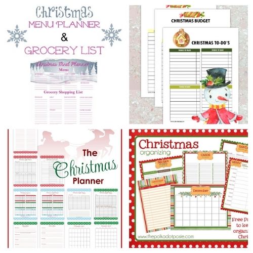 12 Charming Free Holiday Planner Printables- Have a less stressful holiday season with these charming free printable Christmas planners! They are a holiday organizing game-changer! | #freePrintables #Christmas #plannerPrintables #ChristmasPlanner #ACultivatedNest