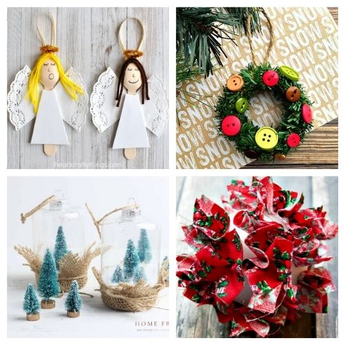 20 Beautiful Homemade Christmas Ornaments- Time to get busy making these 20 beautiful DIY Christmas ornaments! They are stylish, festive, and will look stunning on your tree! | #Christmas #crafts #diyOrnaments #ChristmasOrnaments #ACultivatedNest